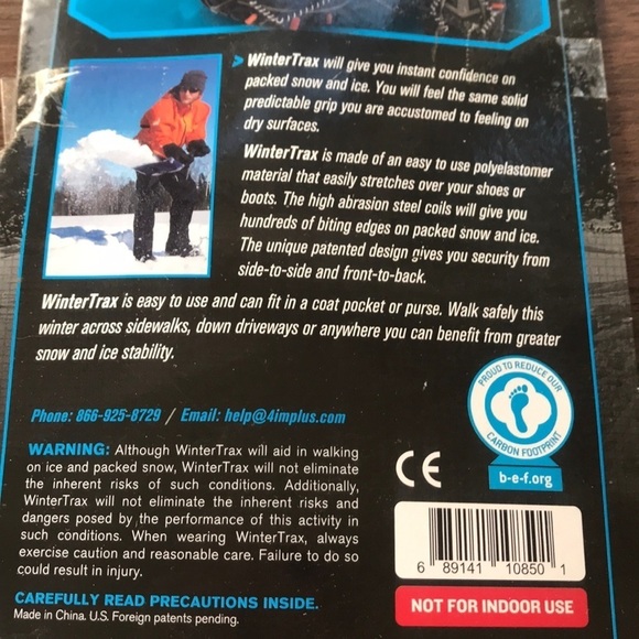 WinterTrax OSFM traction shoe covers-Brand New - Picture 4 of 4